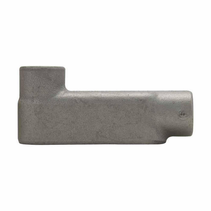 Crouse-Hinds LB58 Eaton series Condulet Form 8 conduit outlet body, Feraloy iron alloy, LB shape, 1-1/2"