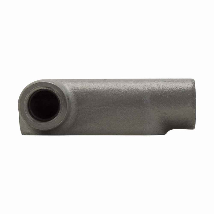 Crouse-Hinds LL57 Eaton series Condulet Form 7 conduit outlet body, Feraloy iron alloy, LL shape, 1-1/2"