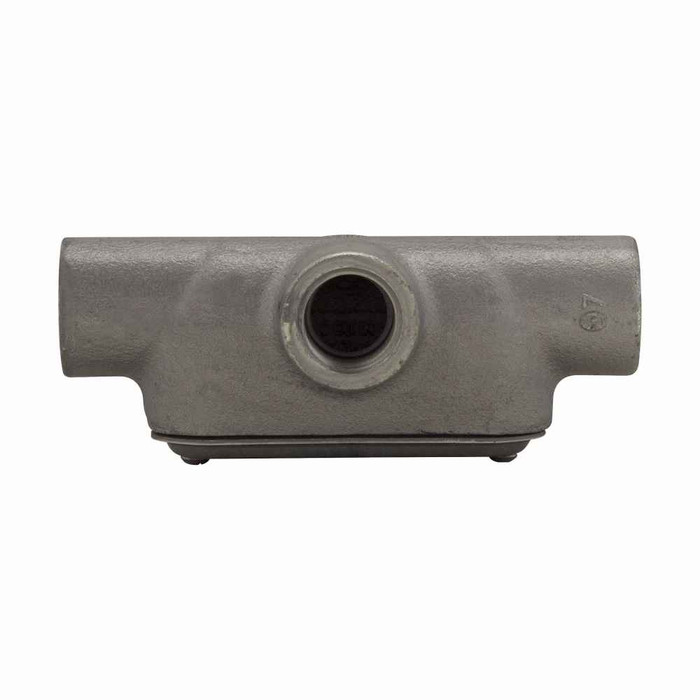Crouse-Hinds T37 CG Eaton series Condulet Form 7 SnapPack conduit outlet body, gasket and cover, Feraloy iron alloy, T shape, 1"