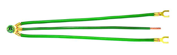 IDEAL Industries 30-3288 Combo Grounding Tail, 12 AWG, 8" 2-Wire Stranded, Bag of 50