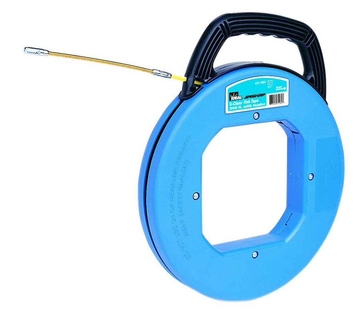 IDEAL Industries 31-064 200' S-Class® Fiberglass Fish Tape w/Leader & Tuff-Grip™ Pro Case