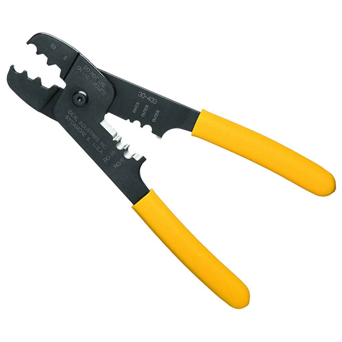 IDEAL Industries 30-433 Coax Strip and Crimp Tool