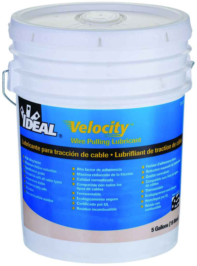 IDEAL Industries 31-278 Velocity™ Wire Pulling Lubricant, 5 Gallon Bucket