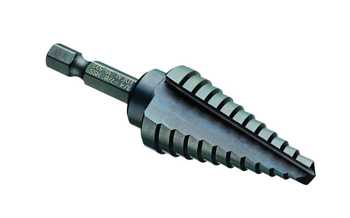 IDEAL Industries 35-522 Quick Change Step Drill Bit, 1/4" - 7/8"