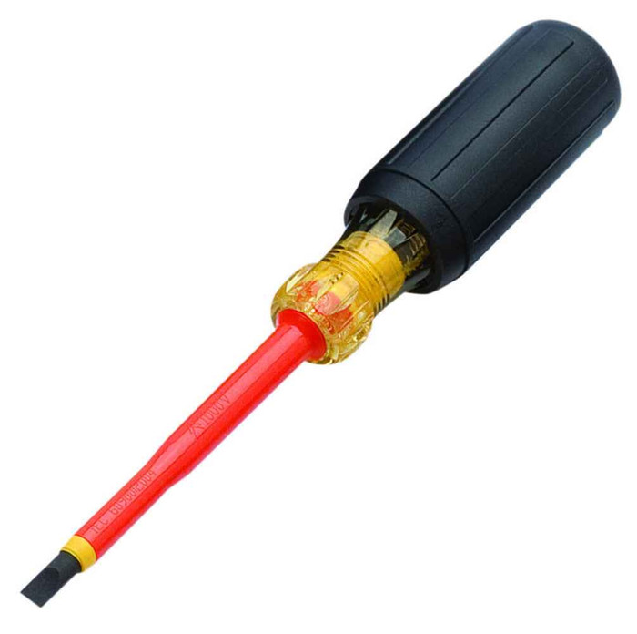 IDEAL Industries 35-9150 Slotted Insulated Screwdriver, 1/4" x 4"