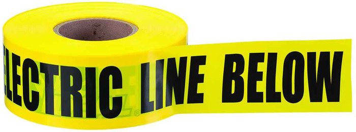 IDEAL Industries 42-052 Barricade Tape, "Danger High Voltage Keep Out", Red, 3" x 1,000'