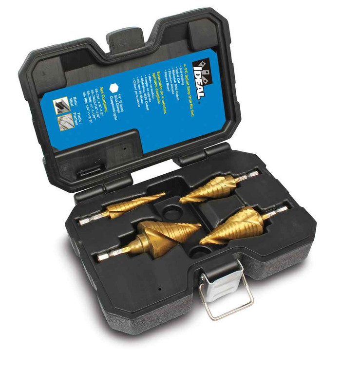 IDEAL Industries 36-700 Spiral Step Bit Kit