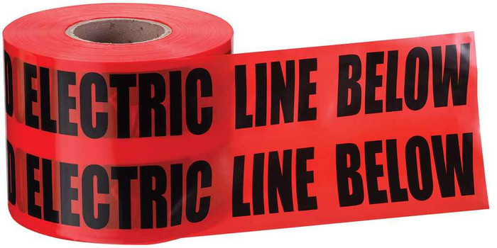 IDEAL Industries 42-104 Non-Detect Underground "Caution Buried Fiber OpticLine", Orange, 3" x 1,000