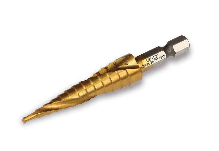 IDEAL Industries 36-701 Spiral Step Bit, #1, 1/8" - 1/2"