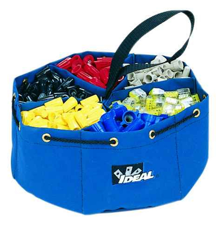 IDEAL Industries 35-655 Divider Pouch Small Parts Bag, Blue Poly