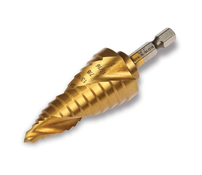 IDEAL Industries 36-704 Spiral Step Bit, #5, 1/4" - 1"