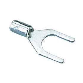 IDEAL Industries 83-6161 Non-Insulated Spade Terminal, 16-14 AWG, #8 Stud, Box of 25
