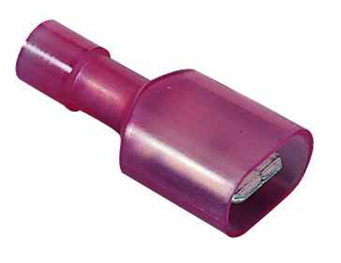 IDEAL Industries 84-9911 Nylon Fully-Insulated Male Disconnect, 22-18 AWG, .250", Box 500