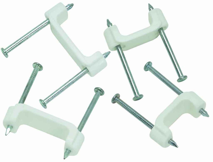 IDEAL Industries BPS2-5 Plastic Insulated Cable Staples, 1/2", 500/Bag