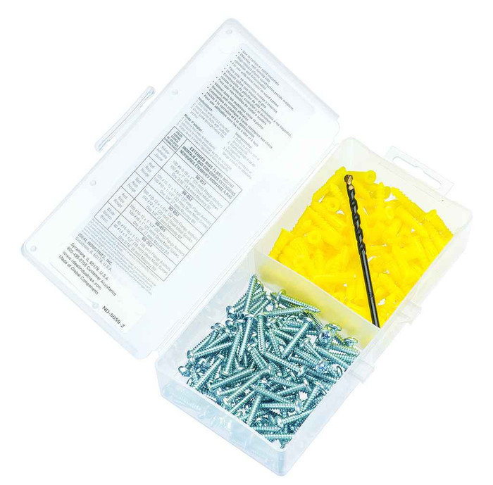 IDEAL Industries 90-051 Flange Anchor Kit, Yellow, 6-8-10, #8 x 1" Screws