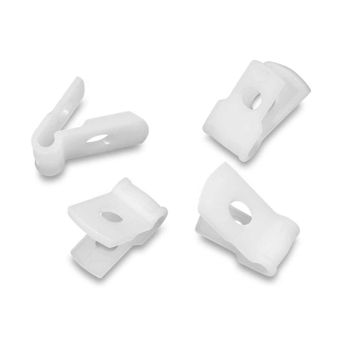 IDEAL Industries IT125CCL-C Self-Aligning Cable Clamp, 1/8" x 3/8", Natural, #10, 100/Bag