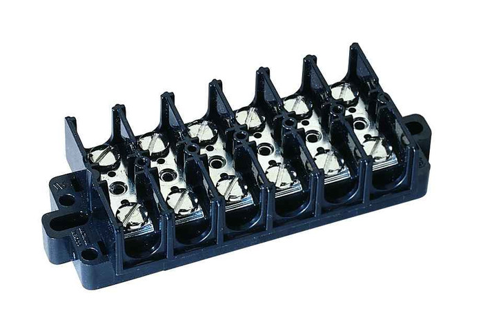 IDEAL Industries 89-506 Terminal Strip, 6-Pole, 22-6 AWG