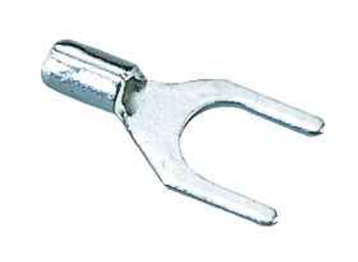 IDEAL Industries 83-6131 Non-Insulated Spade Terminal, 22-18 AWG, #10 Stud, Box of 25