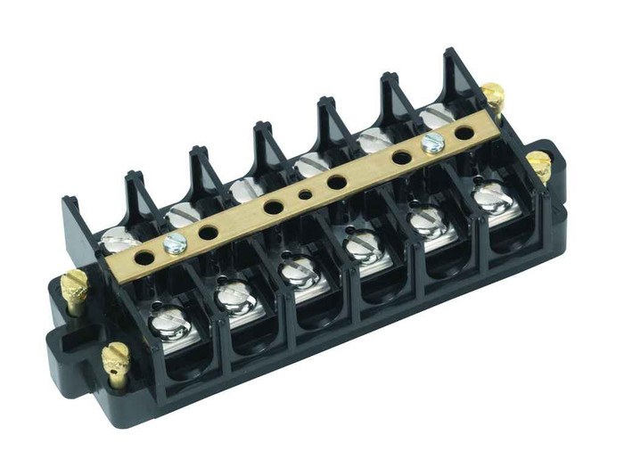 IDEAL Industries 89-509 Terminal Strip, Shorting Block, 8-Pole, 22-6 AWG