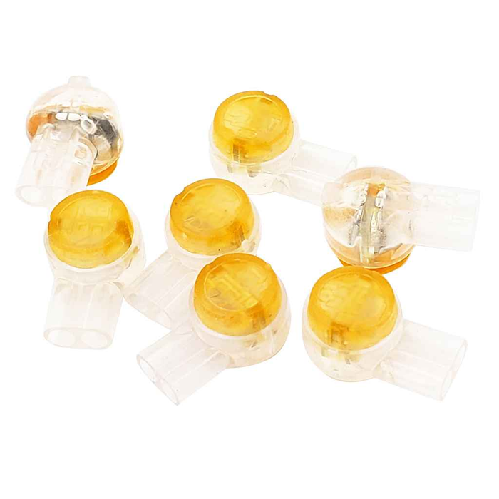 IDEAL Industries 86-955 UY2 Yellow IDC 2-Wire Butt Splice Jellybean Connectors