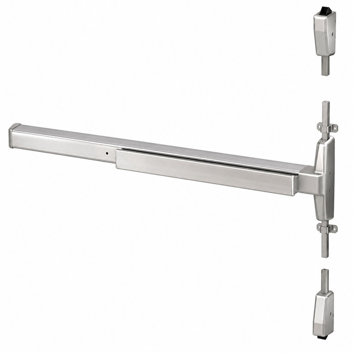 Von Duprin 7527-3ft 75 Series 3 ft Narrow Stile Surface Vertical Rod Exit Device Grade 1