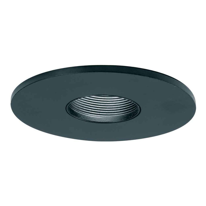 Halo 3001BKBB 3" Trim Adjustable 15 Degree Pinhole Black Trim with Black Baffle