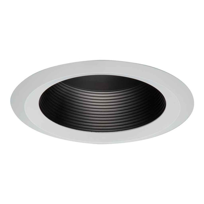 Halo 6125BB 6" Full Cone Black Baffle, White Self-Flange Ring