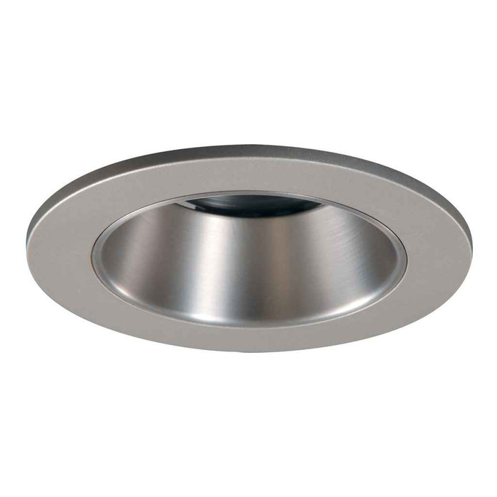 Halo 3007SN 3" Trim Lensed Shower Light 15 Degree Satin Nickel Trim with Satin Nickel Reflector
