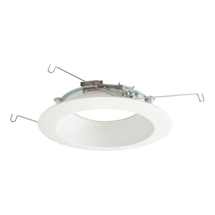 Halo 591WB 5" Trim, "Dead Front" Shallow White Polymer Baffle & Trim