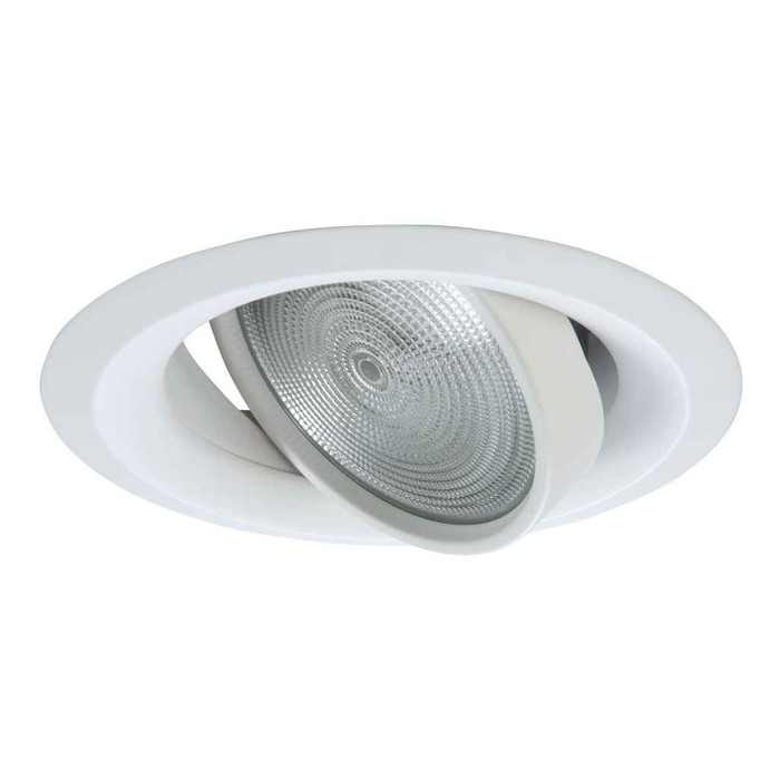 Halo 6170WH 5" White Adjustable Gimbal & Trim Ring 25-degree max. tilt