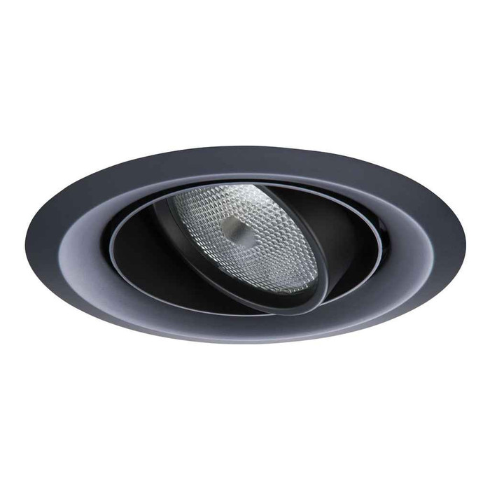 Halo 6215BK 6" Black Adjustable Double Gimbal & Trim Ring 35-50-degree max. tilt