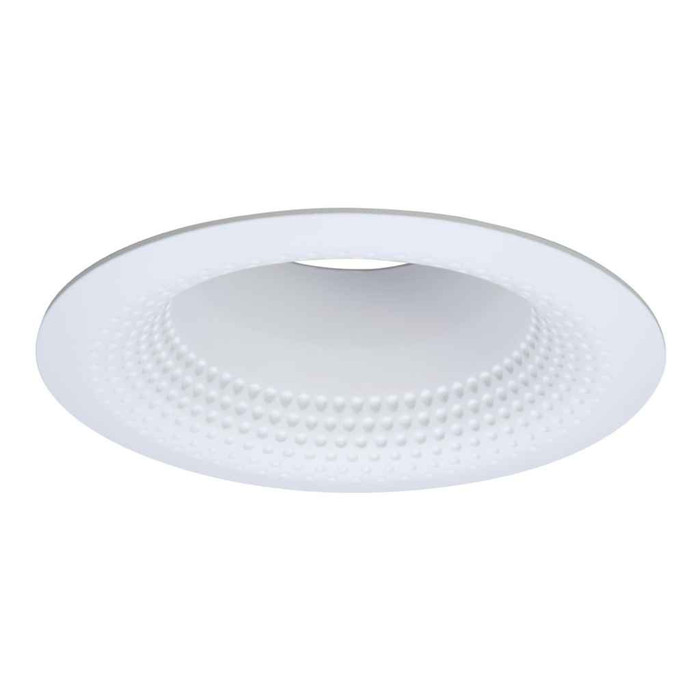 Halo 5110WB 5" White Perftex Baffle, White Self-Flange Ring