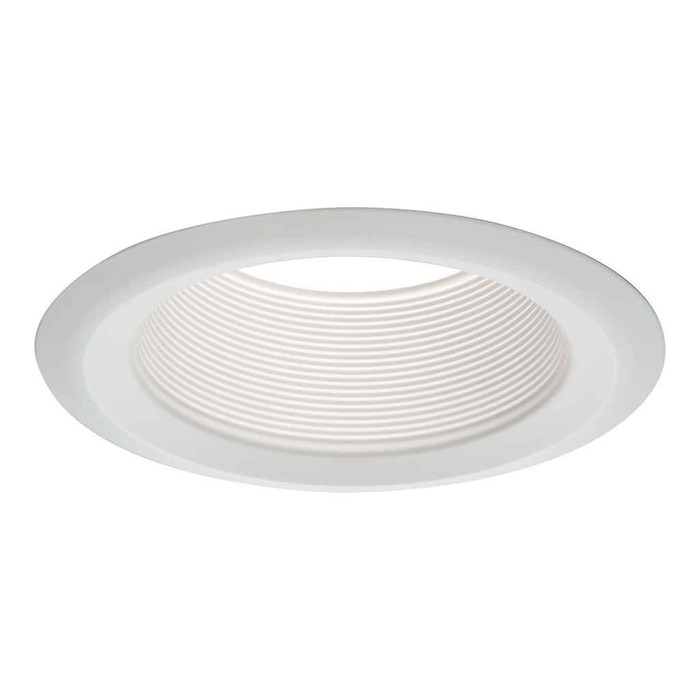 Halo 6103WB-ELL 6" Straight Metal Baffle, Self-flangeWhite baffle, White trim