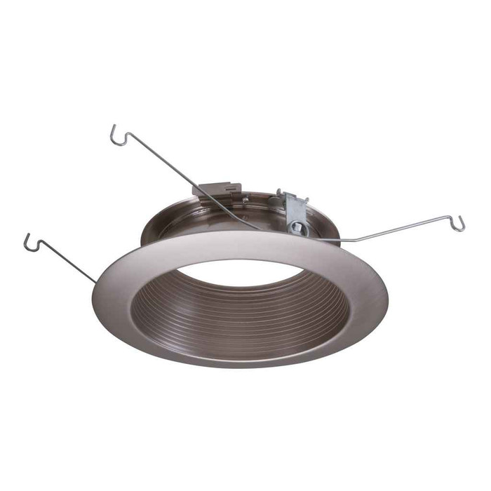 Halo 593SNB 5" Trim, Satin Nickel Baffle, Satin Nickel Trim