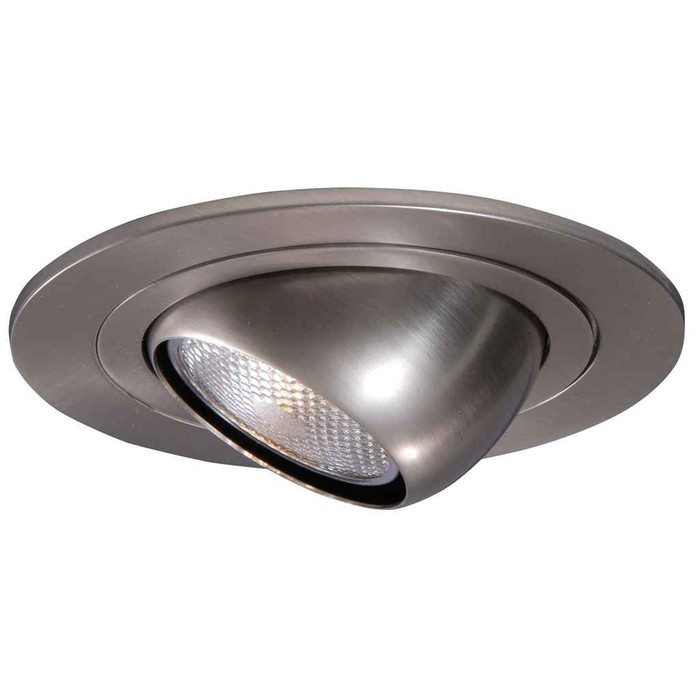Halo 998SN 4" Trim Eyeball R16, PAR16 Lamp Satin Nickel Trim with Satin Nickel Eyeball