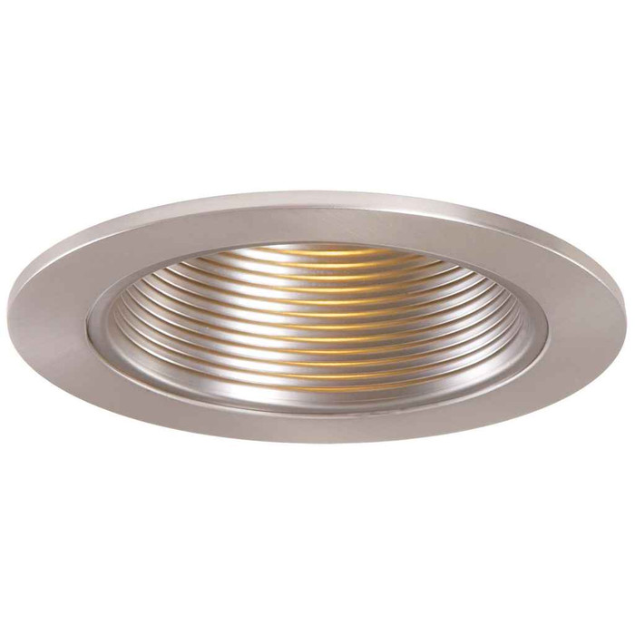 Halo 953SN 4" Trim Metal Baffle Satin Nickel Trim with Satin Nickel Baffle Halo 953SN 4" Trim Metal Baffle Satin Nickel Trim with Satin Nickel Baffle