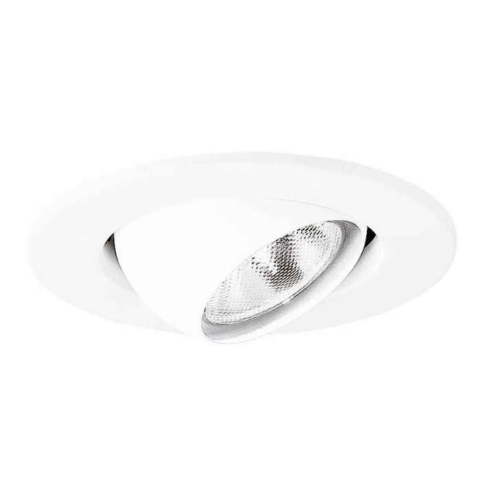 Halo 4002WH 4" White Adjustable Eyeball, 30-degree tilt