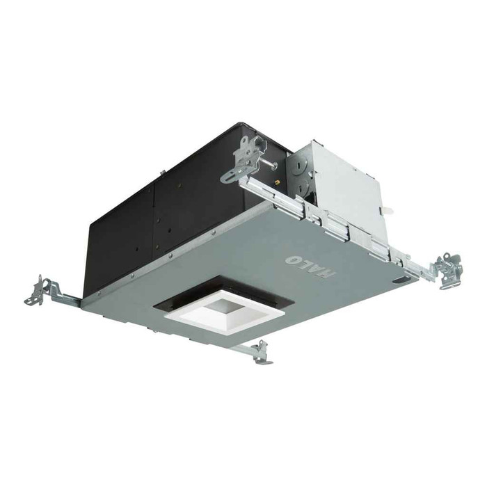 Halo HL36SA20927ED010ICAT 3 in. shallow square new construction directional housing, 90, 2700K, UNV,120-277V, IC Rated