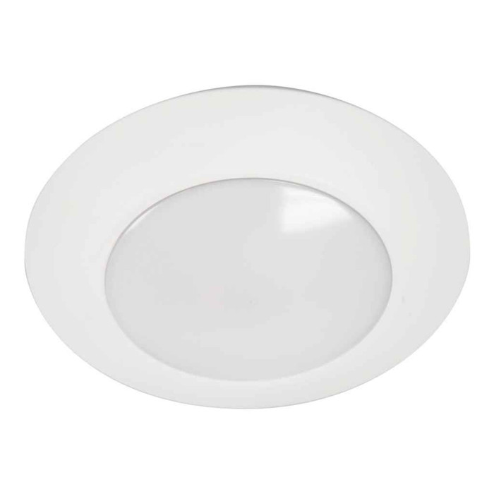 Halo HLC6099301EWH-12BP 6" LED surface light, 900 lumens, 90 CRI, 3000K CCT, 120V, matte white, Qty 12 bulk pack
