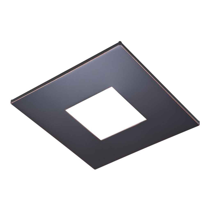 Halo TL42SORB 2" square open pinhole ML4 trim, oil rubbed bronze flange