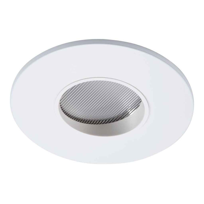 Halo TL45R6GMWWB 2" round lens wall wash pinhole, matte white flange, white lens frame