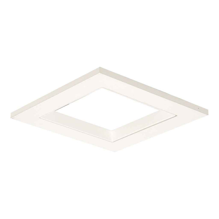 Halo TLS3PINMWWBRL 2.00" Square Pinhole w/Oculus, Open, Rimless, matte white flange, white oculus
