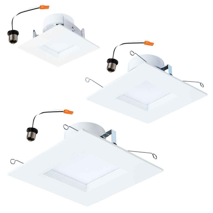 Halo RSQ6TRMWH 6-inch overlay, matte white.