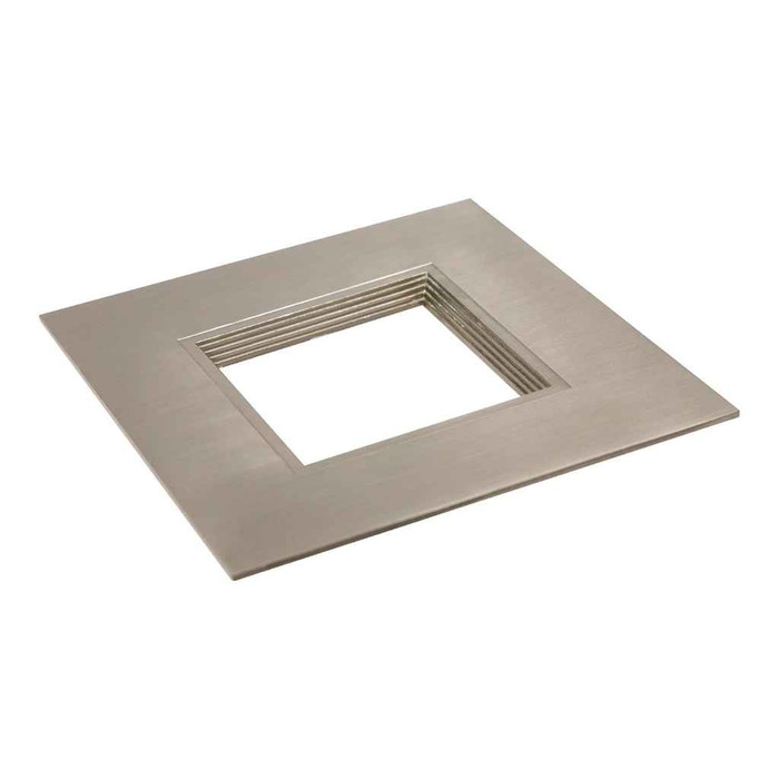 Halo RSQ5TRMSNB 5" square trim, satin nickel flange and baffle