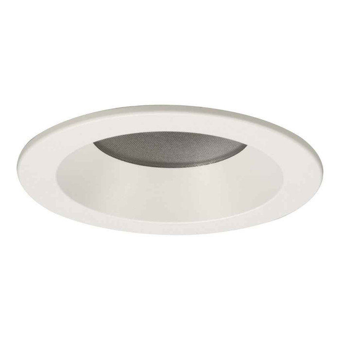 Halo TL3R2GMW 3.25" aperture conical reflector, open, self-flanged, microprismatic lens, matte white reflector and flange