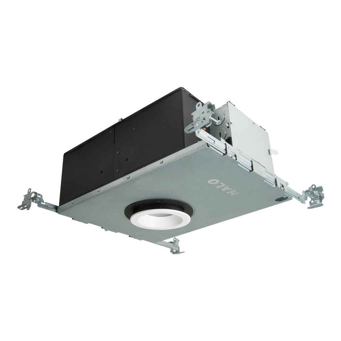 Halo TL3PIN2GMWBB 2.00" aperture pinhole w/prismatic lens oculus, open, self-flanged, matte white flange, black oculus