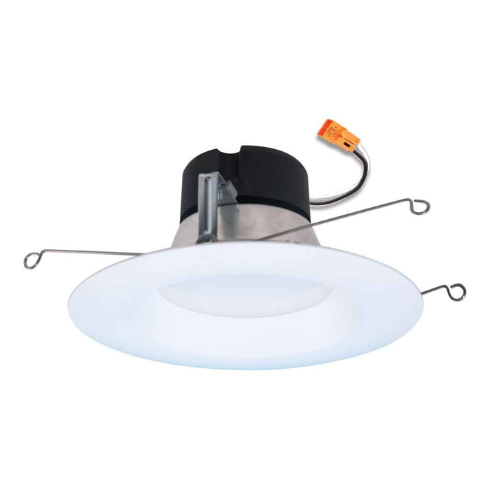 Halo LTSS56069FS231EWHWR 5/6-inch LED retrofit module, smooth splay,600 Lumens,90 CRI min, 2700K, 3000K, 3500K selectable CCT,120V,Matte White,Recyclable