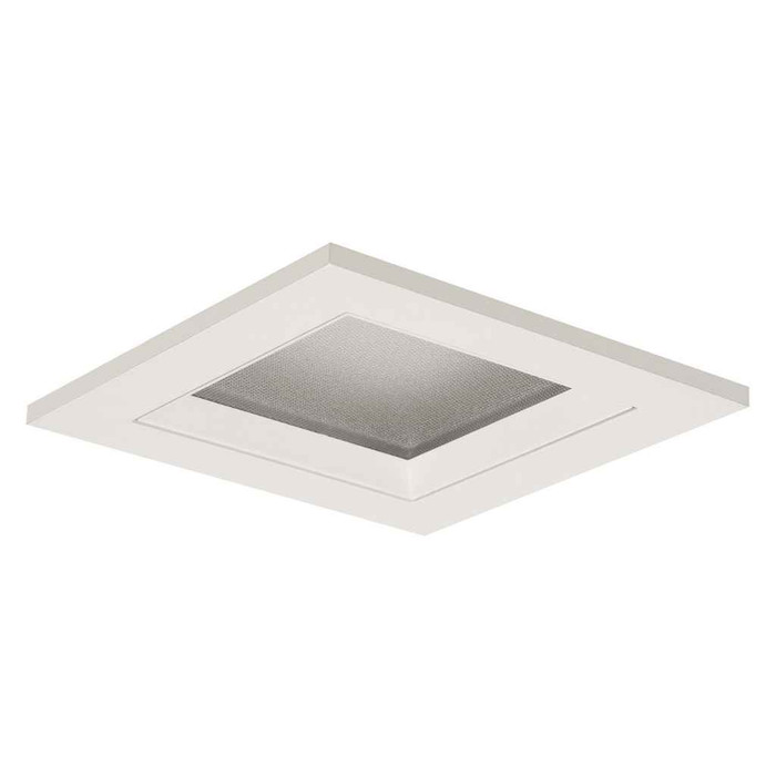 Halo TLS3PIN2GMWWBRL 3.25" Square Pinhole w/Oculus, Diffuse Lens, Rimless, microprismatic lens, matte white flange, white oculus Halo TLS3PIN2GMWWBRL 3.25" Square Pinhole w/Oculus, Diffuse Lens, Rimless, microprismatic lens, matte white flange, white oculus