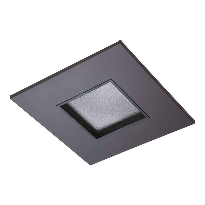 Halo TL44S2GGBBB 2" square lens pinhole ML4 trim, german bronze flange, black lens frame