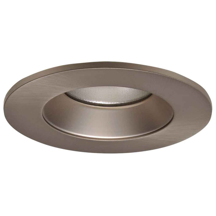 Halo TL410SN 4" LED Trim, Frost Dome Polymer Lens, Satin Nickel Reflector and Ring, Shower Rated